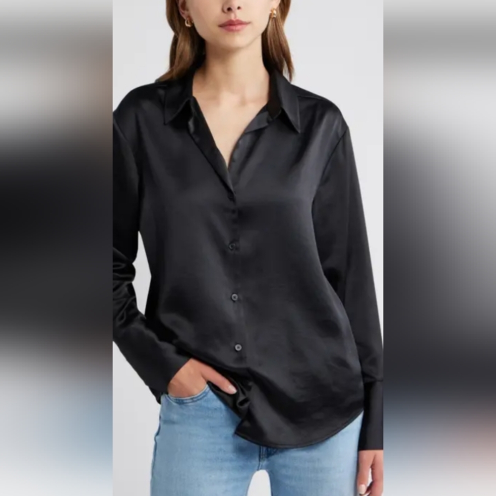 Jones New York Classic Black Shirt